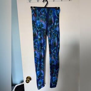 Blackmilk Blue Galaxy cat Print Leggings by Lora Zombie